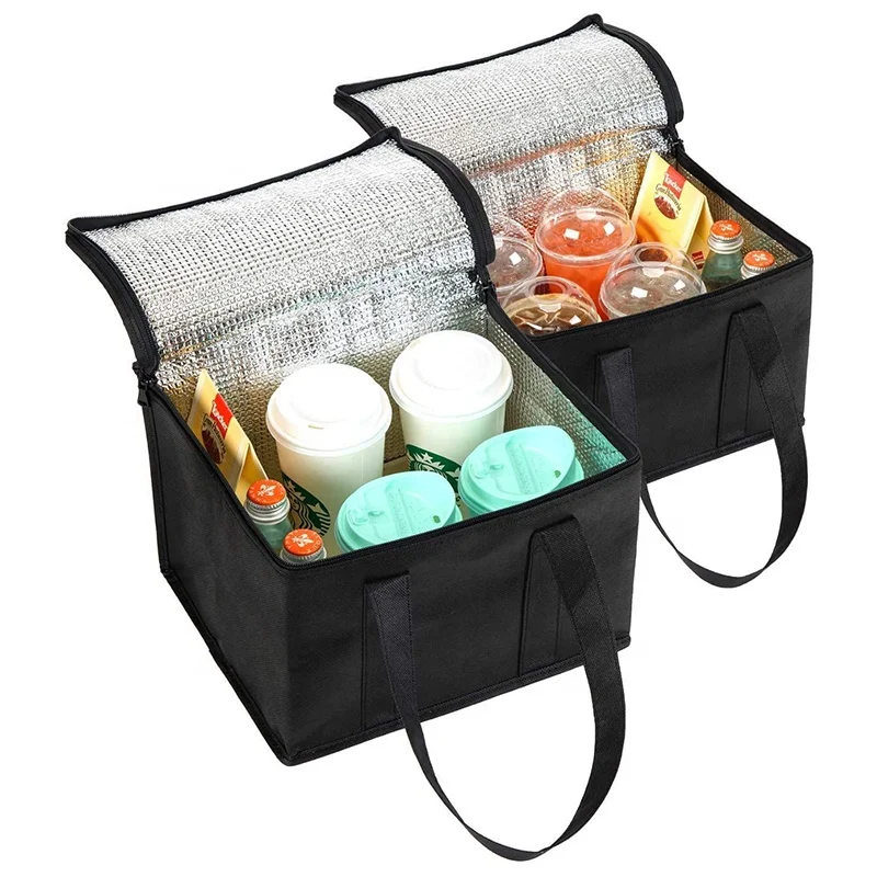 

Non Woven Insulated Cooler Bag Reusable Lunch Bag Insulated Bag For food delivery