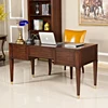 High quality executive office table standing writing desk with drawers and hardware