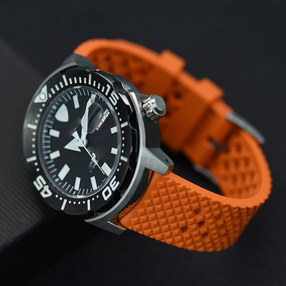 

JUELONG Premium-Grade Honeycomb Watch Band 18mm 20mm 22mm 24mm Quick Release FKM Rubber Watch Strap