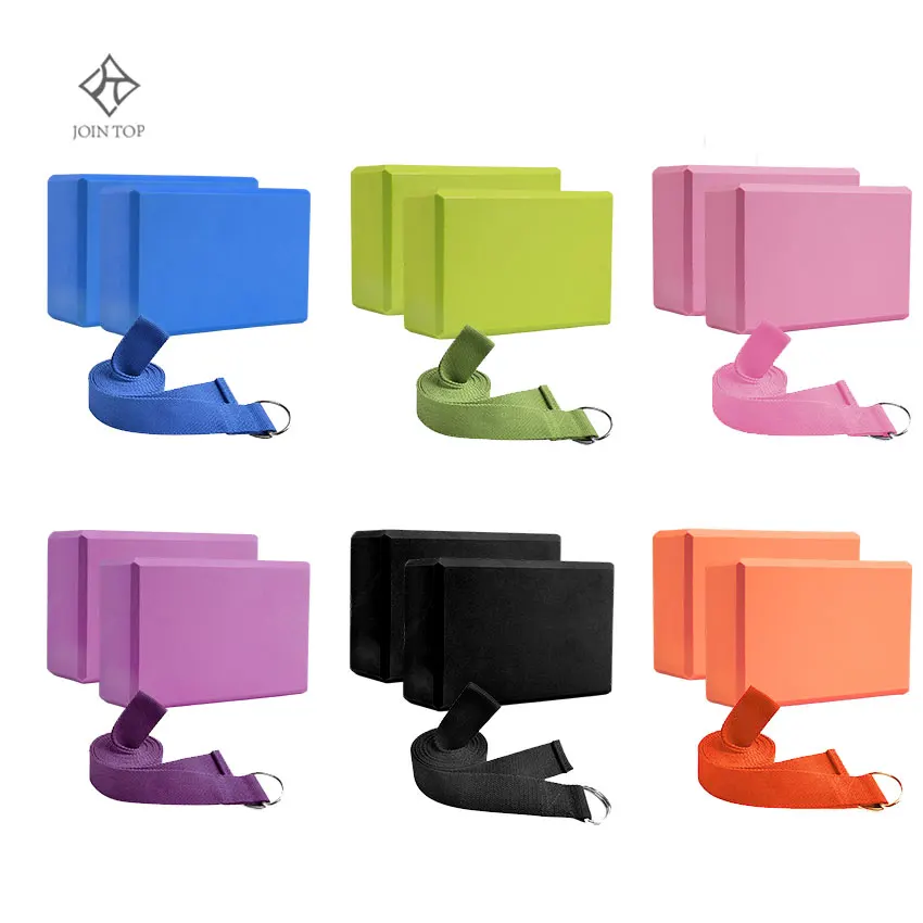

T-King Wholesale Custom Yoga Block Mat Towel Strap Kit For Home Fitness, Purple / pink / blue / black / orange / green (optional)