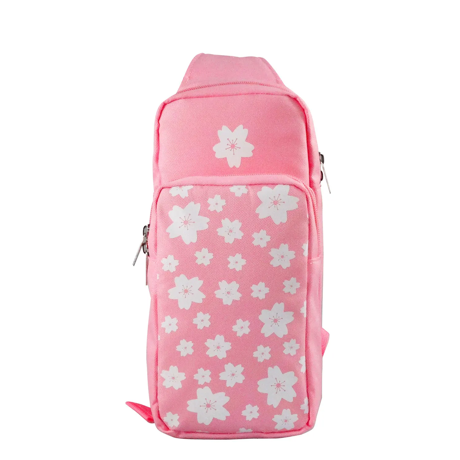 

waterproof travelling case storage bag backpack for nintendo switch console for switch Lite game accessory, Yellow pink cherry blossom powder