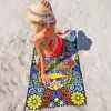 Custom Size Softness And Absorbency Multipurpose Printed Large Size Shower Printed Beach Towel