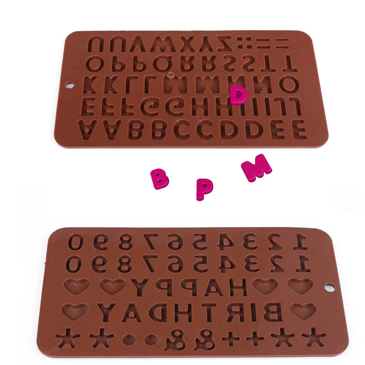 

Creative Heart Number Chocolate Biscuit Silicone Mold DIY Pudding Jelly Cake Mold