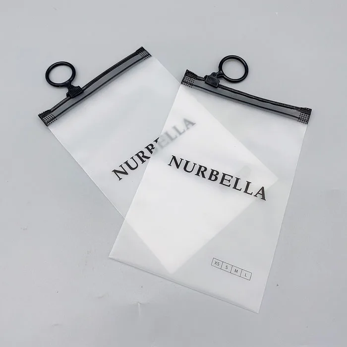 Custom Matte Frosted Biodegradable Plastic Packaging Zipper Bags T