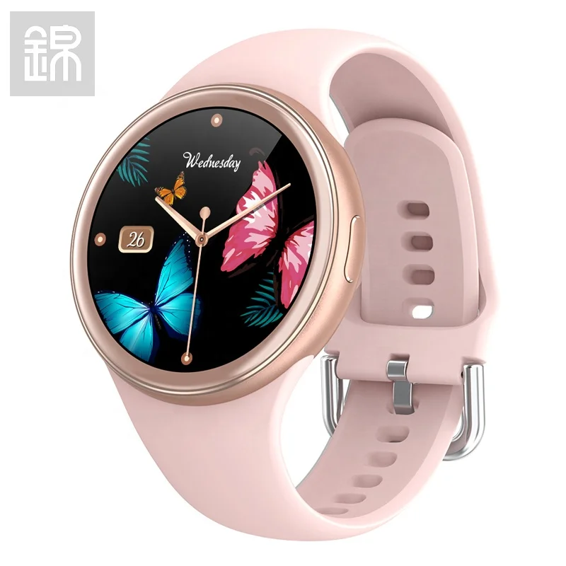 

JY-Mall Smartwatch Q57 1.09inch Large Screen High Definition Full Circle Female Unique Design Health Monitor Multi Sport watch, 2colors