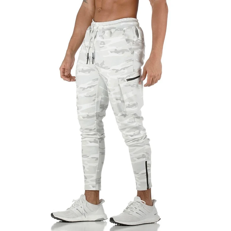 Men's Quick-Dry Camouflage Joggers - Gym & Fitness Workout Cargo Sweatpants, Fitness Bodybuilding Pants