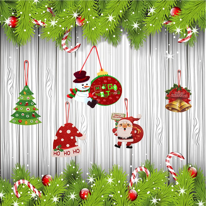 

Merry christmas decoration supplies novelty hanging deer santa claus tree christmas decoration home christmas tree ornament, Picture