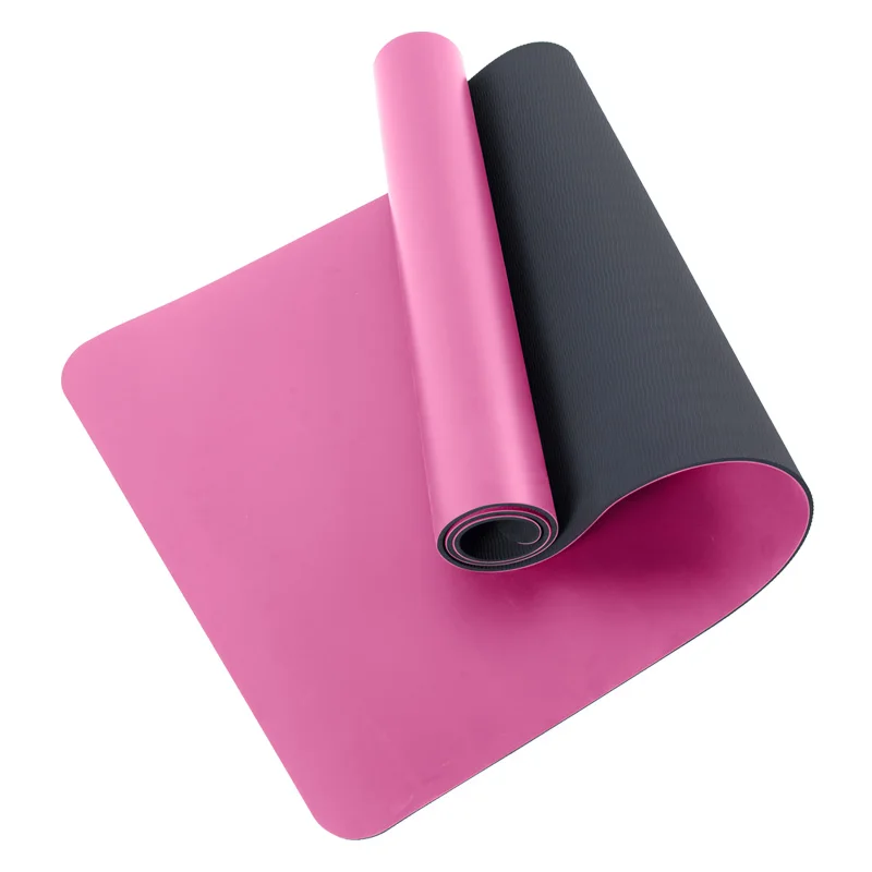 

Customised 6mm Recycle High Quality TPE PU Anti Slip Yoga Mat, Black/pink/purple/blue