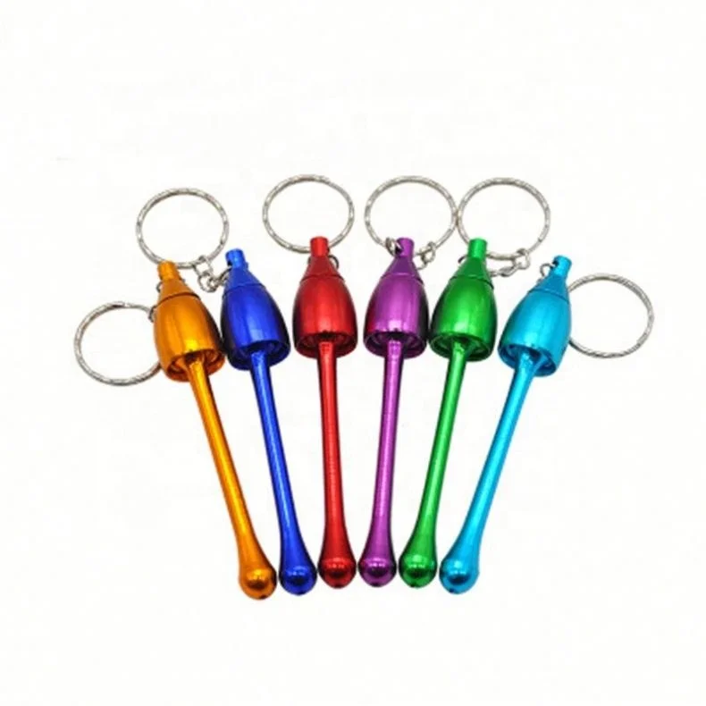 

Mushroom Shaped Metal Smoking Pipe Keychains Portable Washable Tobacco Pipe jhcentury, Random