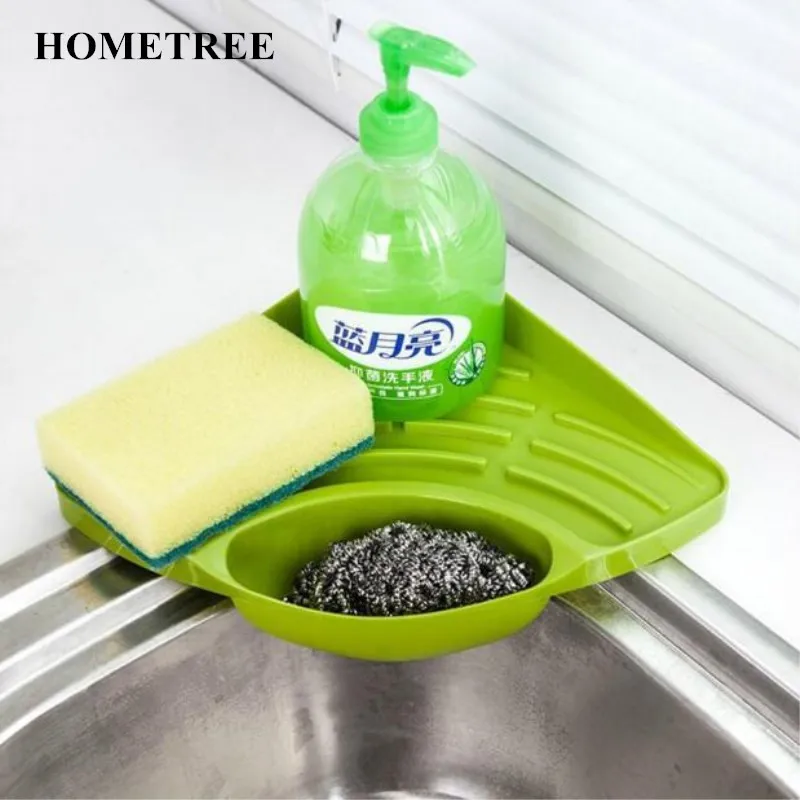 

Triangular Sink Rack Storage Racks Sink Sponge Stand Storage Debris Kitchen Multi - Purpose Dishwasher Drain Rack, Pink/blue/green/coffe/beige/light blue