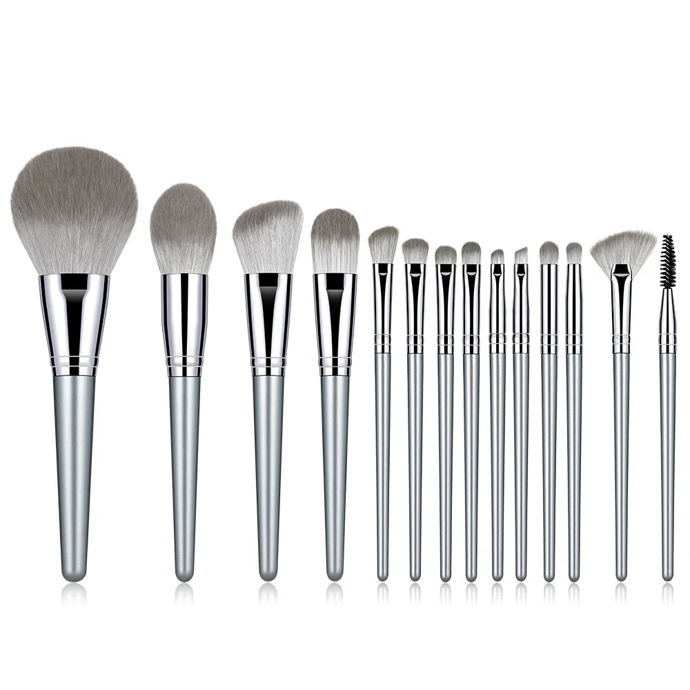 

New Professional 14pcs makeup brush set for Powder Foundation Eye Shadow makeup brush set, Blue/customized