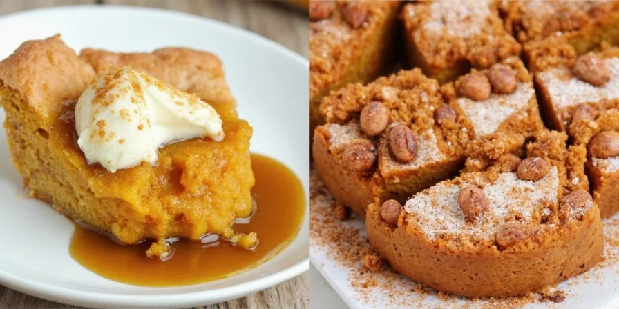 Step-by-step process of making pudding pumpkin pie