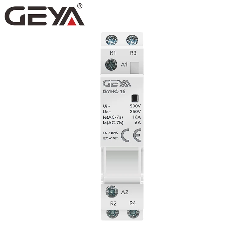 

GEYA GYHC 4P 40A 63A Contactor 4NO 110V 220V AC Coil Electrical Magnetic electromagnetic contactor with CE CB Certificate