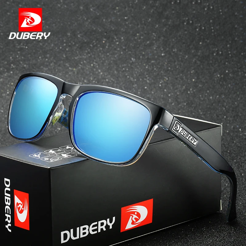 DUBERY Brand Design Cheap Polarized Sunglasses Men Driving Shades Male Sun Glasses For Men Summer Square Goggle Oculos UV400