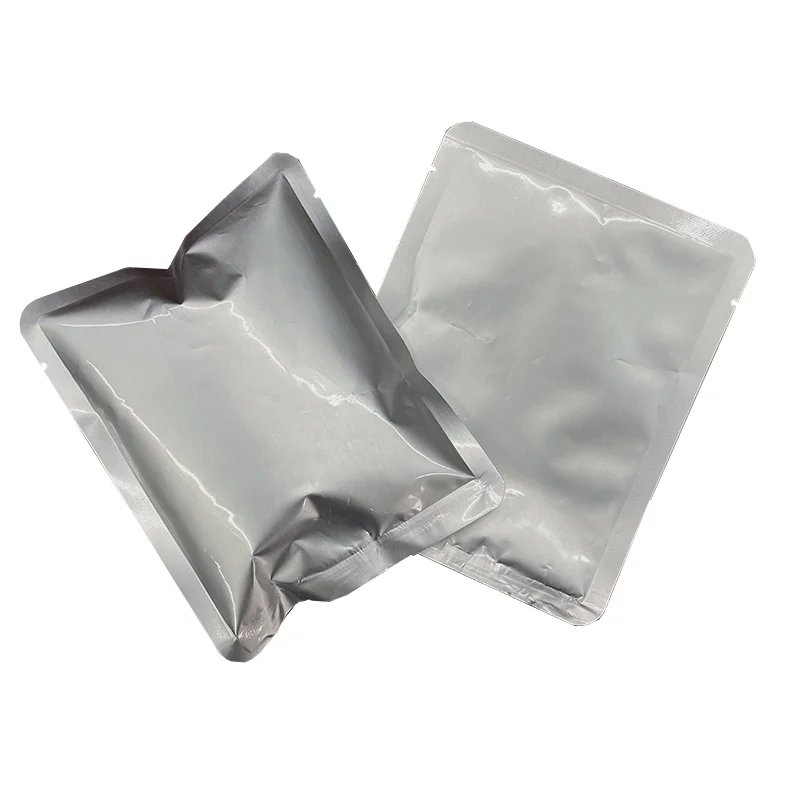 

Aluminum Foil Pouch Heat-Seal Self Sealing Food Grade Package Retort Pouch Kitchen Packaging Silver Bag With Tear Notch