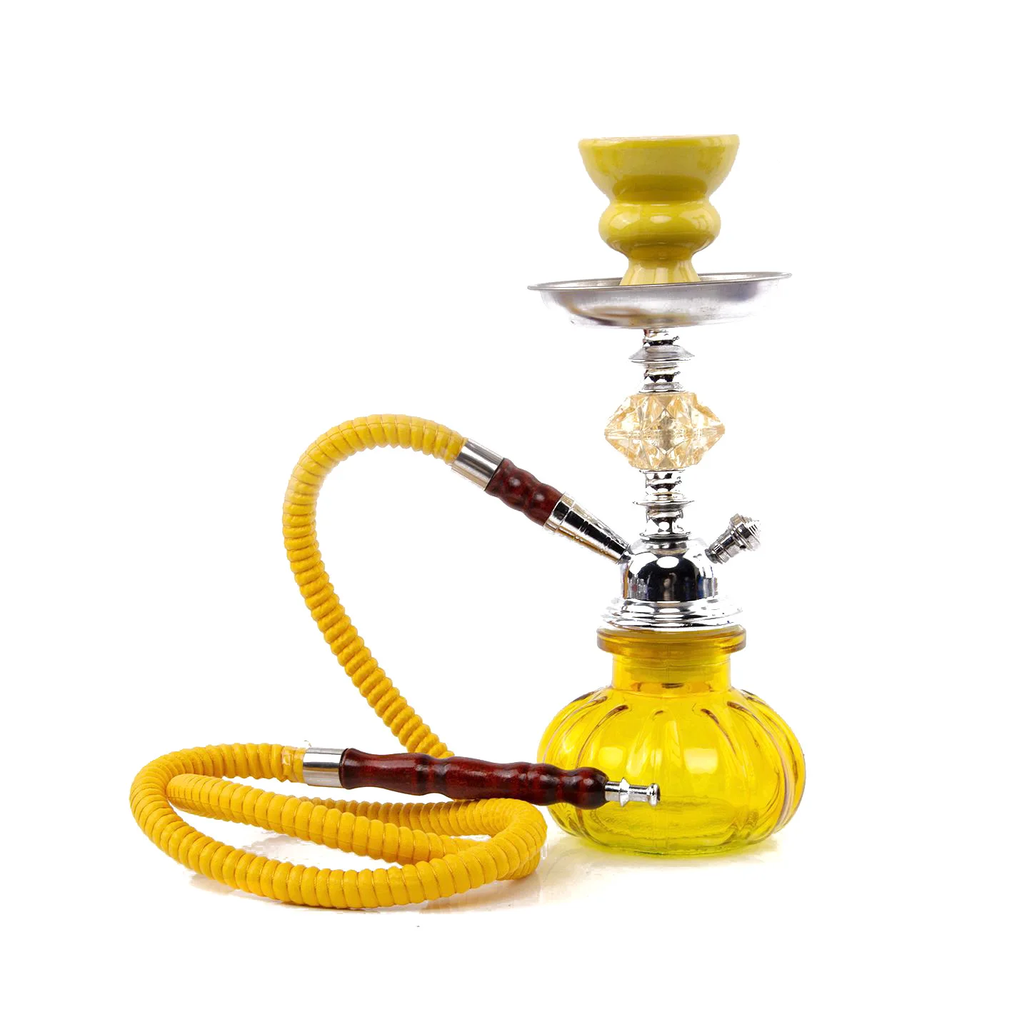 

New color yellow Shisha hookah small portable acrylic hookah smoking accessories, As picture