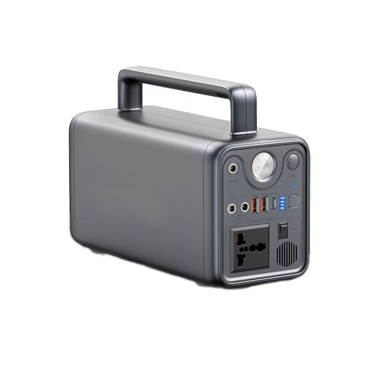 

Customized 300W portable power station with dual USB large capacity outdoor mobile emergency power station, Sliver