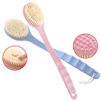 

Z1544 Long Handle Bath Brush Exfoliation Body Massage Brush Bath Shower Back Clean Scrubbers