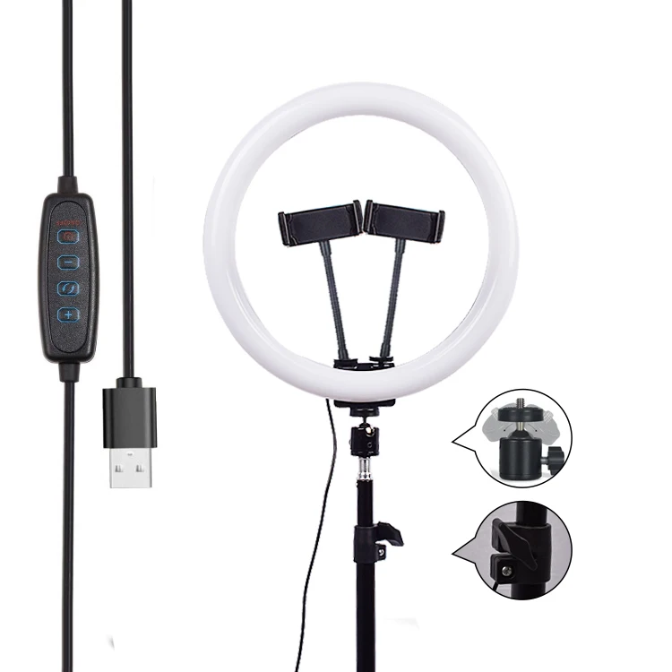 

YouTube Video Wholesale Dimmable 12 Inch Brightness Led Circle Ring Light, 3 modes