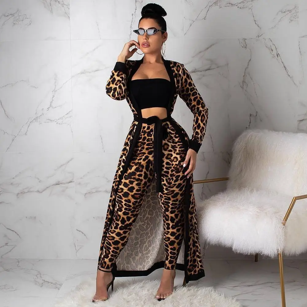 

2019 Women Clothing Ladies Three Piece Jumpsuit Sets For Women Latest Design