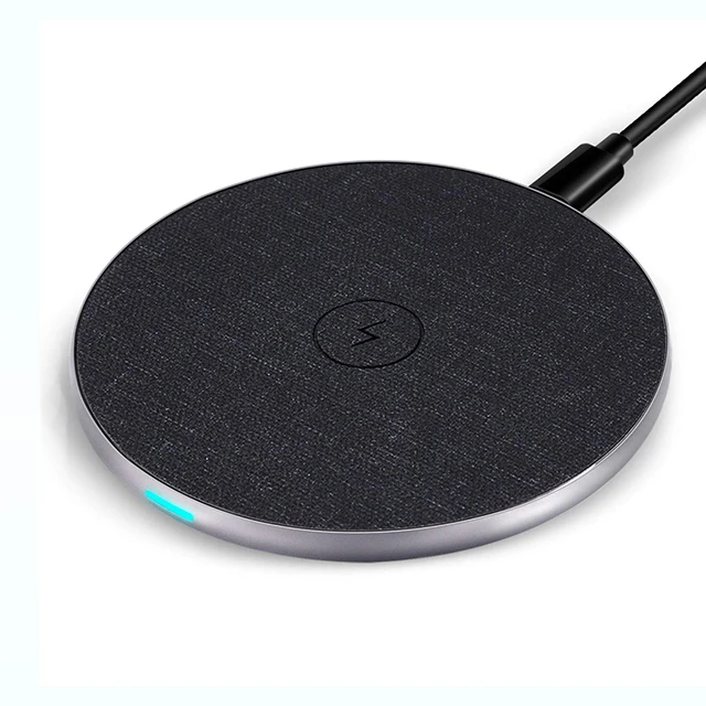 

Shenzhen manufacturer Aluminium Alloy QI Standard 10W Fast Charging Wireless Charger