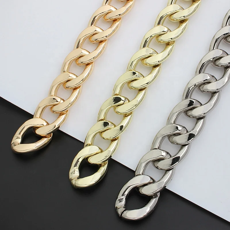

Nolvo World  hardware accessories metal light chain NK thick bag purse strap aluminum chain For Handbags