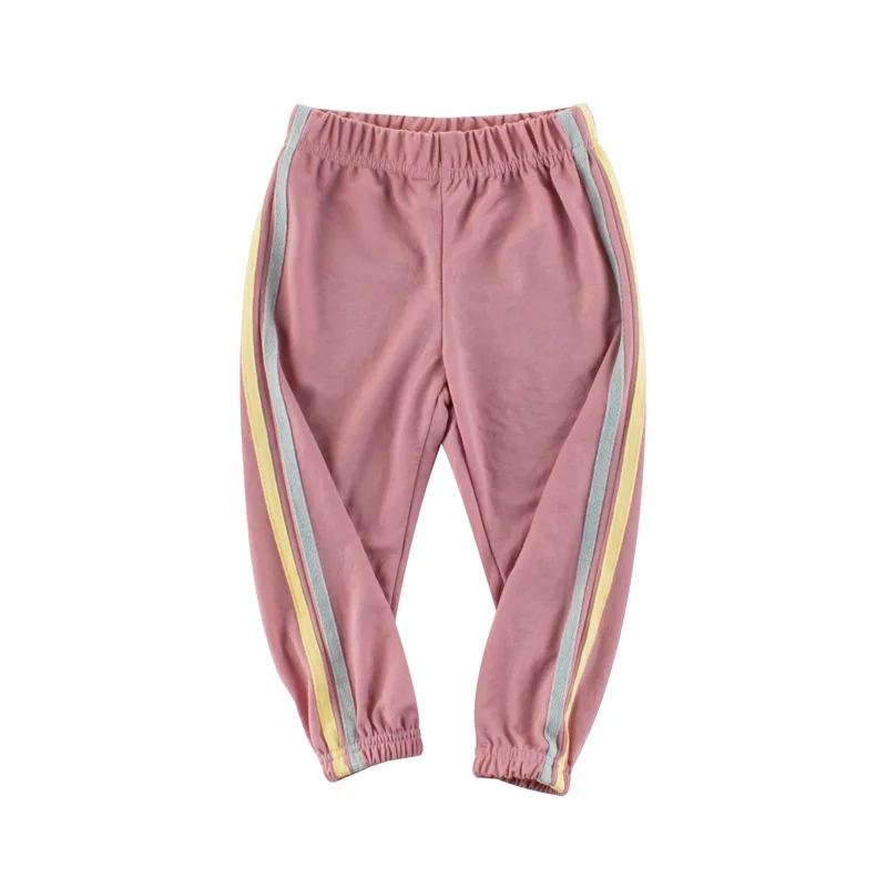 

2021 children clothing fashion sports pant 50% cotton wholesale plain kids baby summer girl's pants
