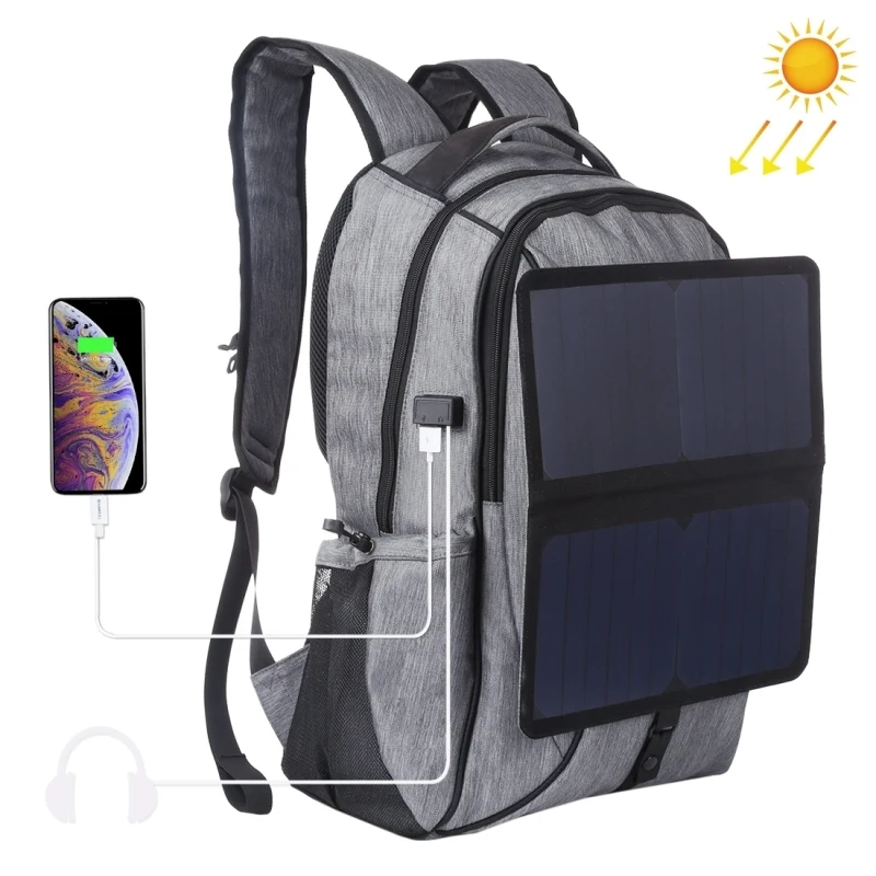 

Direct Selling HAWEEL 14W Foldable Removable Solar Power Outdoor Portable Dual Shoulders Laptop Backpack