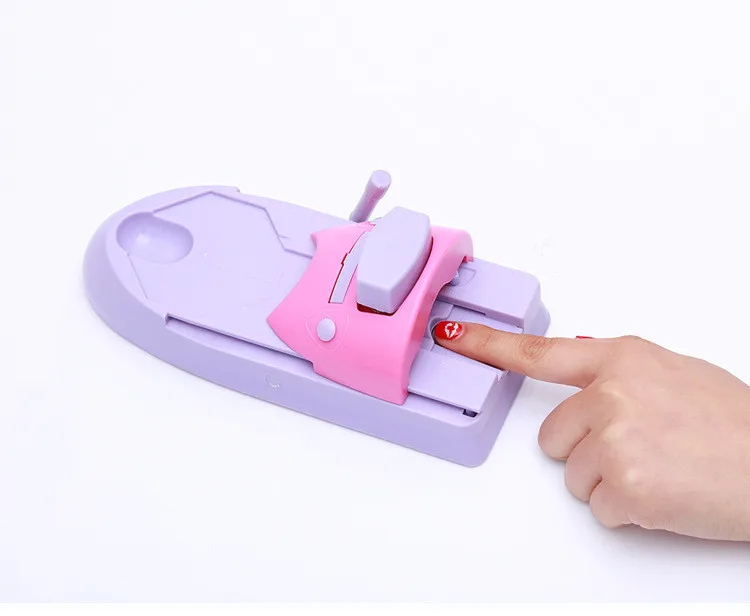 

DIY 3D Nail Art Printer Printing Manicure Machine With Metal A User Manicure Stamper And Stamp 6PC Tool Manual R2M6, Purple