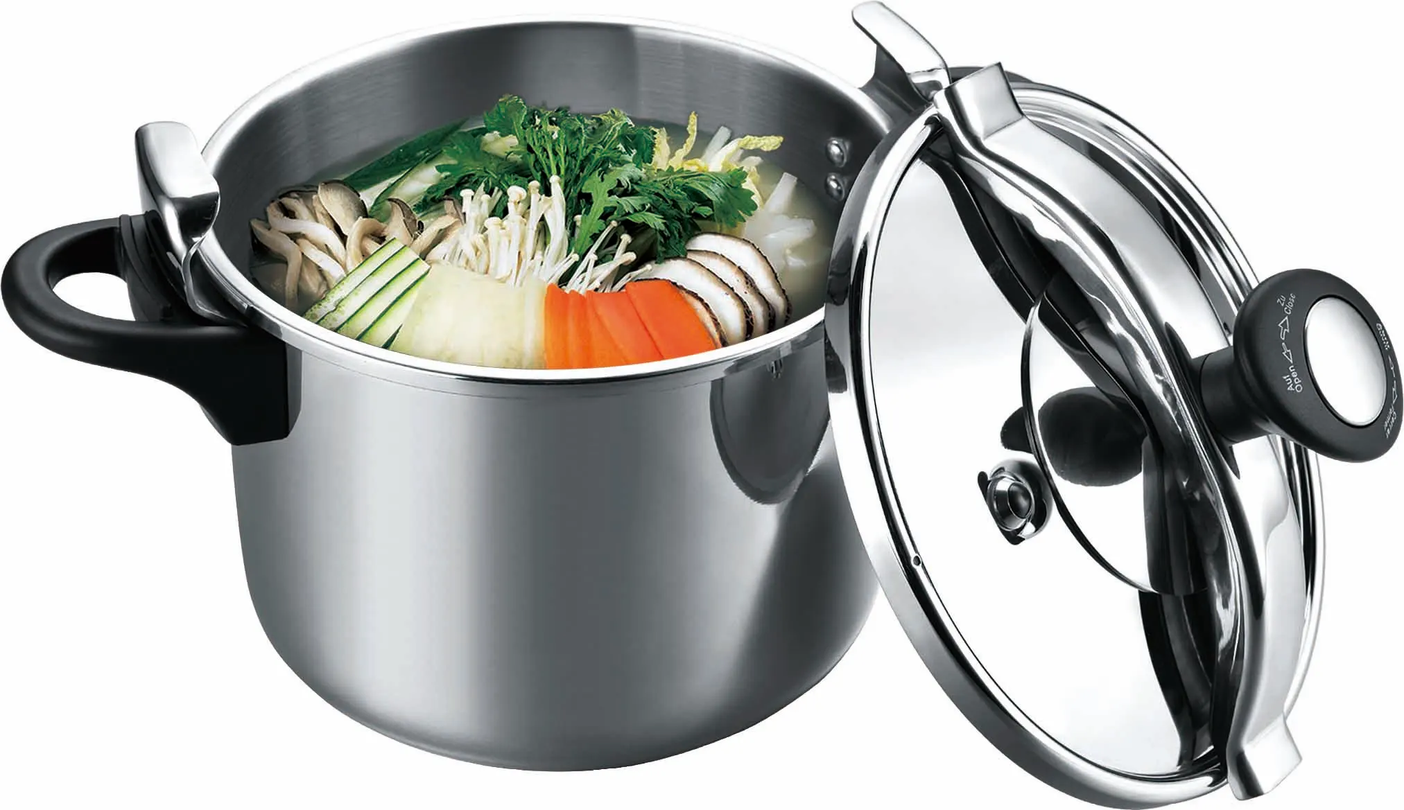 Explosionproof French Stainless Steel Pressure Cooker Big Capacity Rice Quick Cookers Can Use