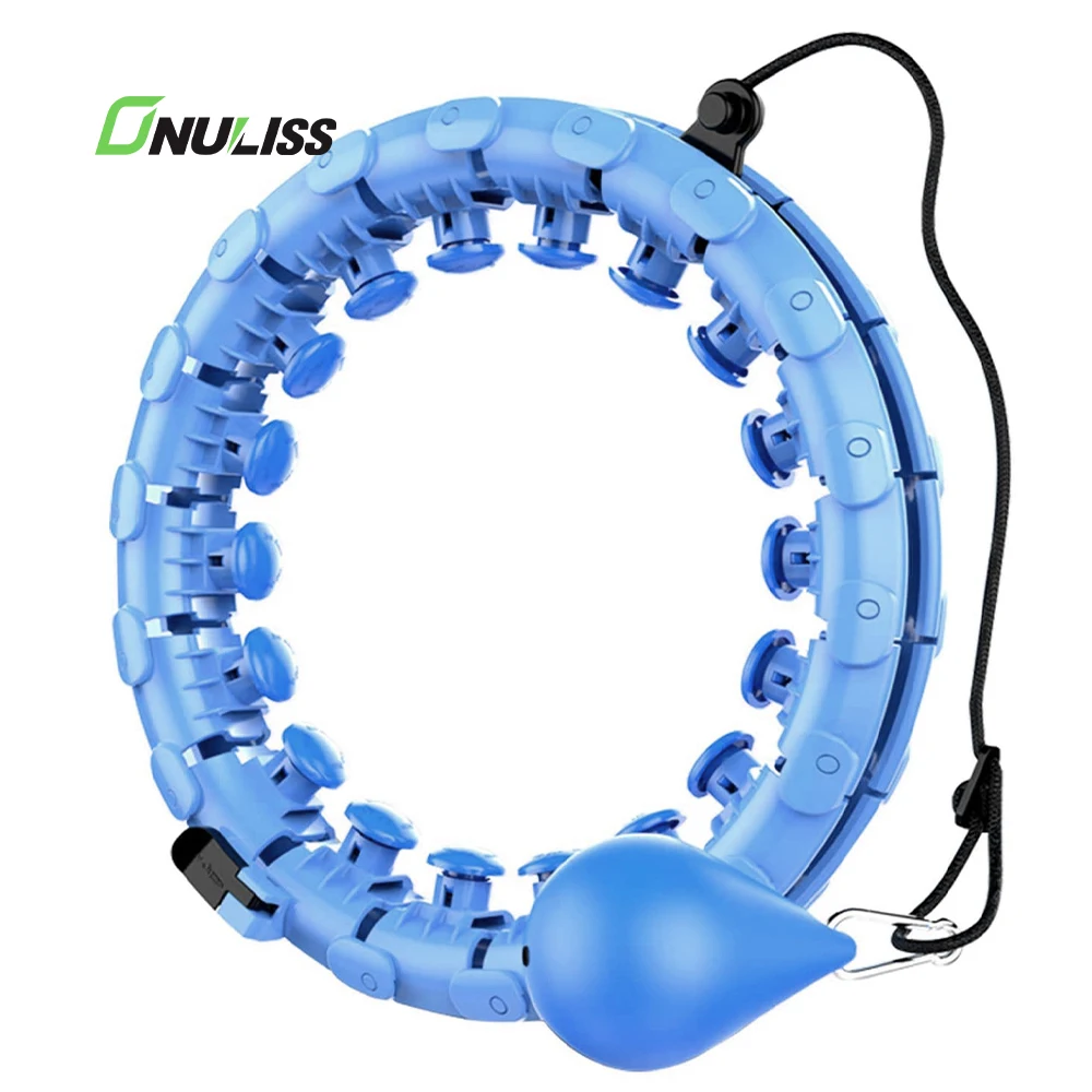 

New Arrival 2 in 1 Fitness Weight Loss Hoola Hoop Relif 24 Knots Abdomen Smart