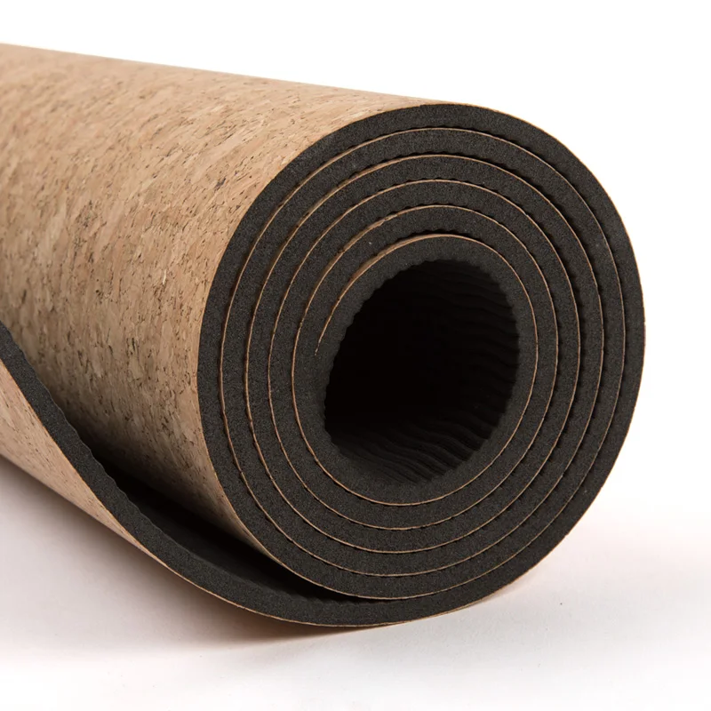 

Eco Customised Logo TPE Recycle Cork Exercise Mat For Yoga