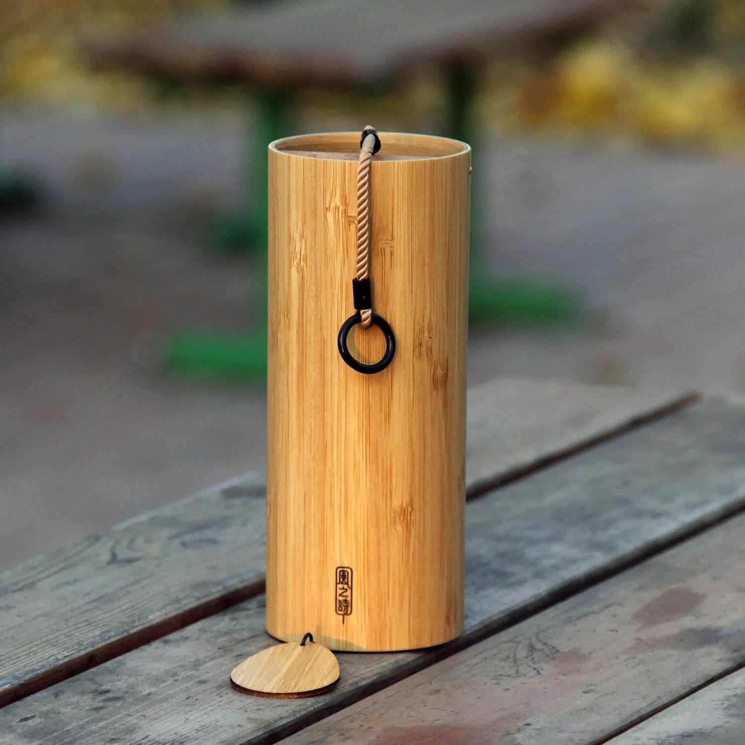 

Bamboo Wind Chimes Windchime Windbell for Outdoor Garden Patio Home Decoration Zen Meditation Relaxation, Autumn Style Chord D-F