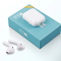 

Advanced siri mini in ear i11 mini bluetooth wireless earphones touch control headphones i11 tws with white box
