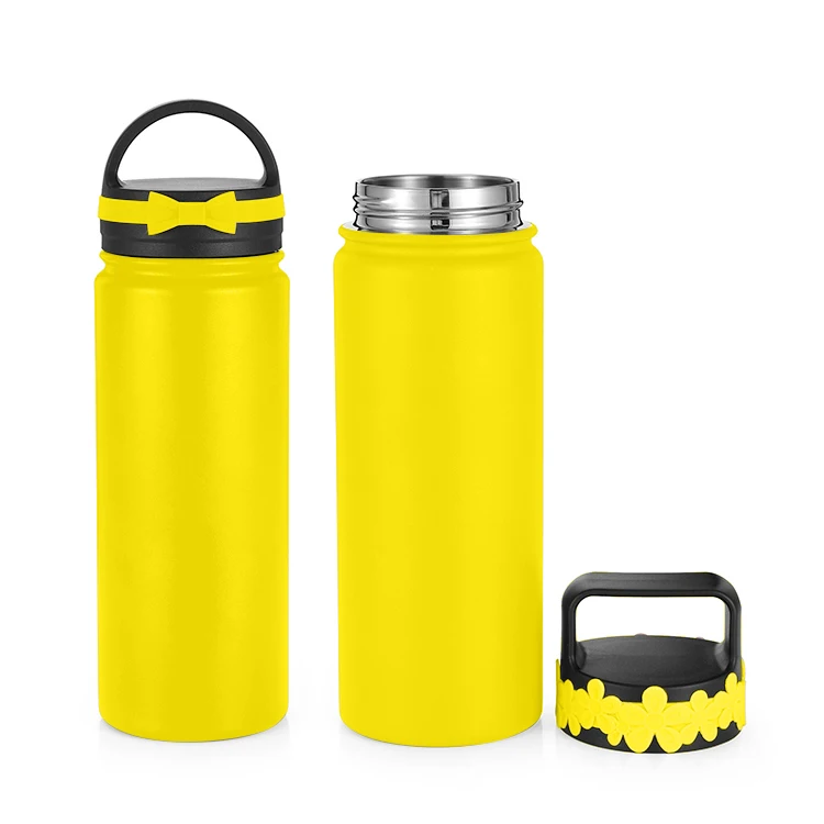 

Color Of The Year 2021 Stainless Steel Water Bottle Double Wall Wide-mouth Sport Water Bottle lluminating And Ultimate Grey, Pantone color
