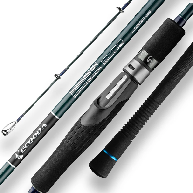 

Salt water Spining Rod and Casting rod 1.68m 1.72m carbon fiber jigging lure fishing rod fuji guide, Black