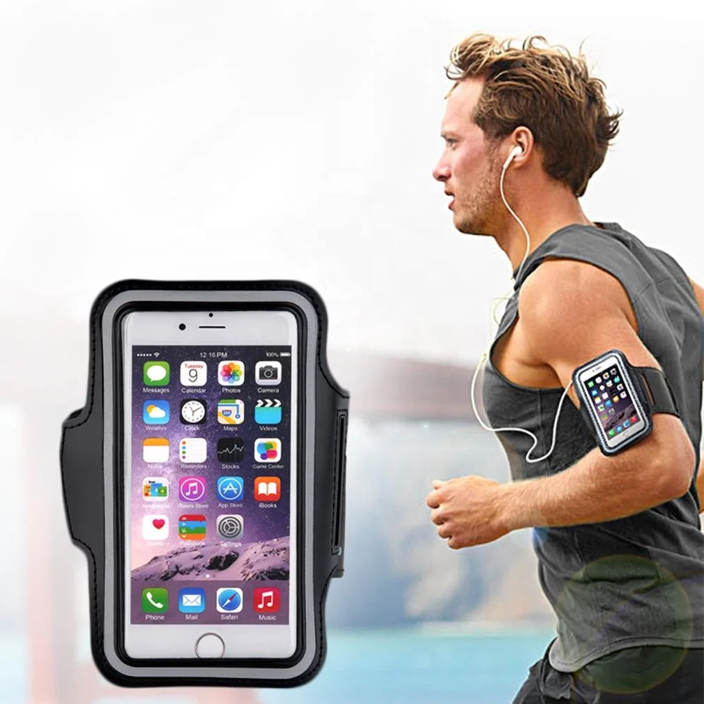

Custom style Sports eco friend Gym Armband Arm Band Holder cell phone Case For Iphone 5 se 6 6s 7 8 plus X Xs Xr 11 12 pro max, Golden, blue, red, rose, black, ect