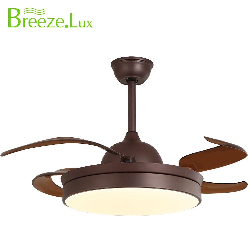 Best price 4 blades ceiling fan Coffee  pendant lights modern dinning room decoration fan with light