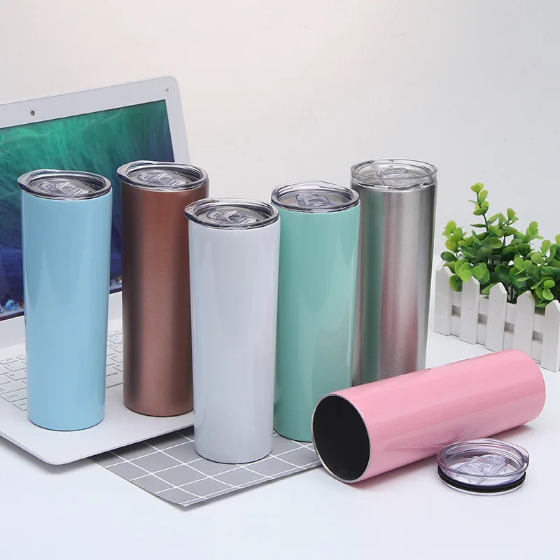 

Wholesale customized double wall stainless steel water bottle sublimation mug tumbler with straw, As picture