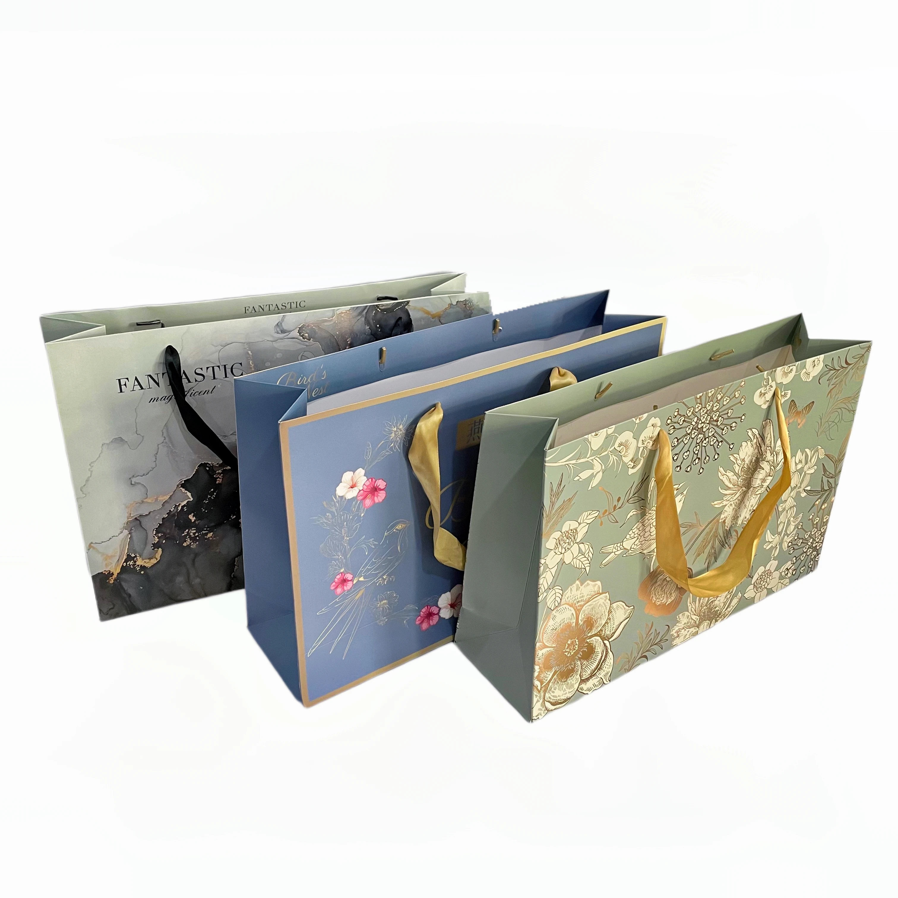 

Custom Luxury Gift Garment Paper Shopping Bags With Logo Print