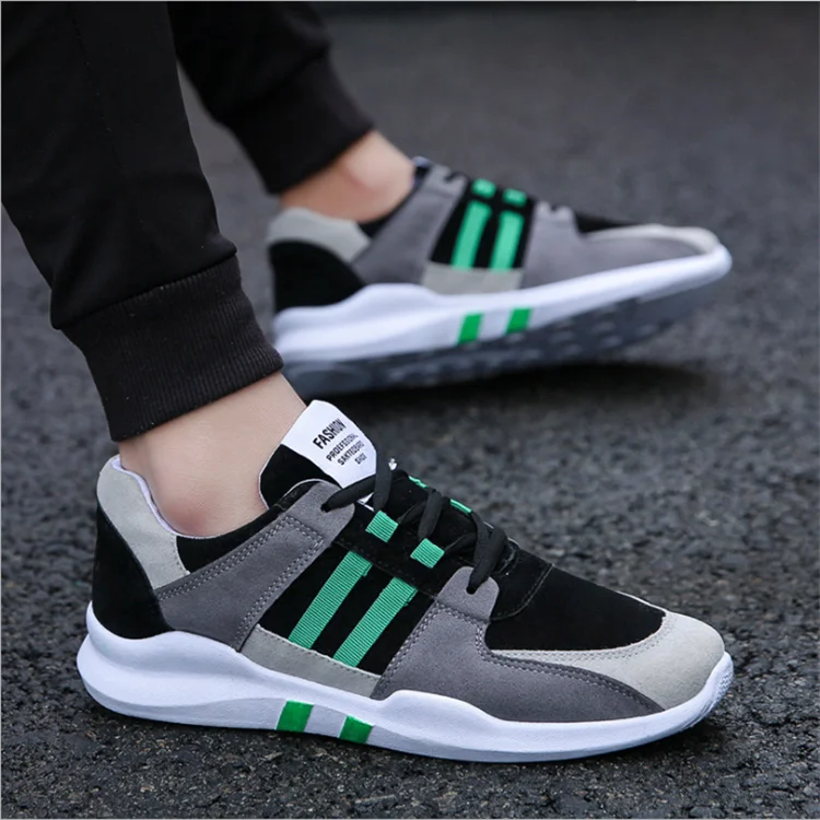 

Wholesale Men's Sports Running Shoes Men Sneakers, Orange, green,white