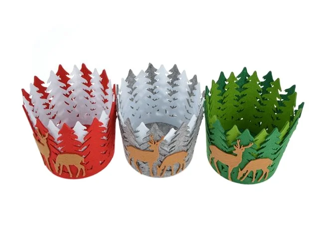 

Creative Christmas Decorations Christmas Candy Basket Felt Storage Basket Decoration