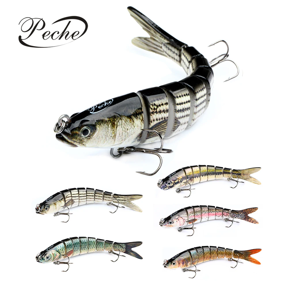 

Isca Artificial 14.2cm/26.9g Fishing Lure 6 Segmented Multi Jointed Swimming Bait Dropshipping Trolling Lure Fishing Tackle Hook
