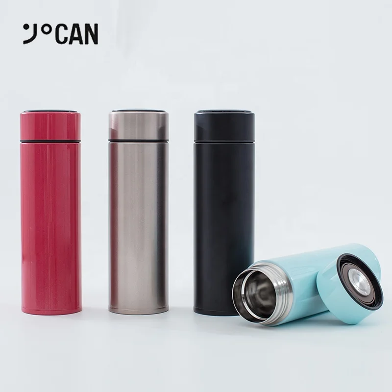 

Intelligent 500ml Water Bottle Temperature Displayed Insulated Leak Proof Vacuum Flask Thermos Cup for Coffee Tea Water, Customized, any colors are available by pantone code