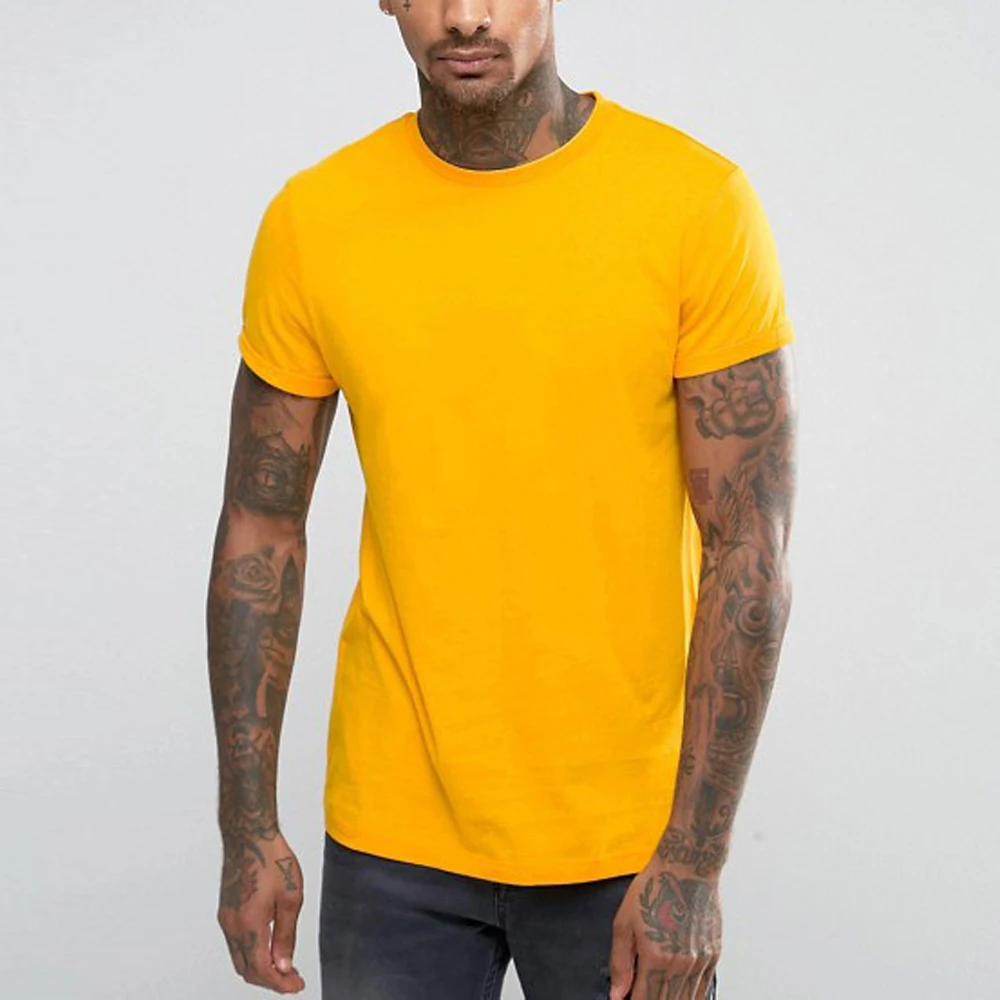 

Color Solid Tee Shirt Pima Cotton Slim Fit Short Sleeve Plain Custom T Shirt, Customized colors
