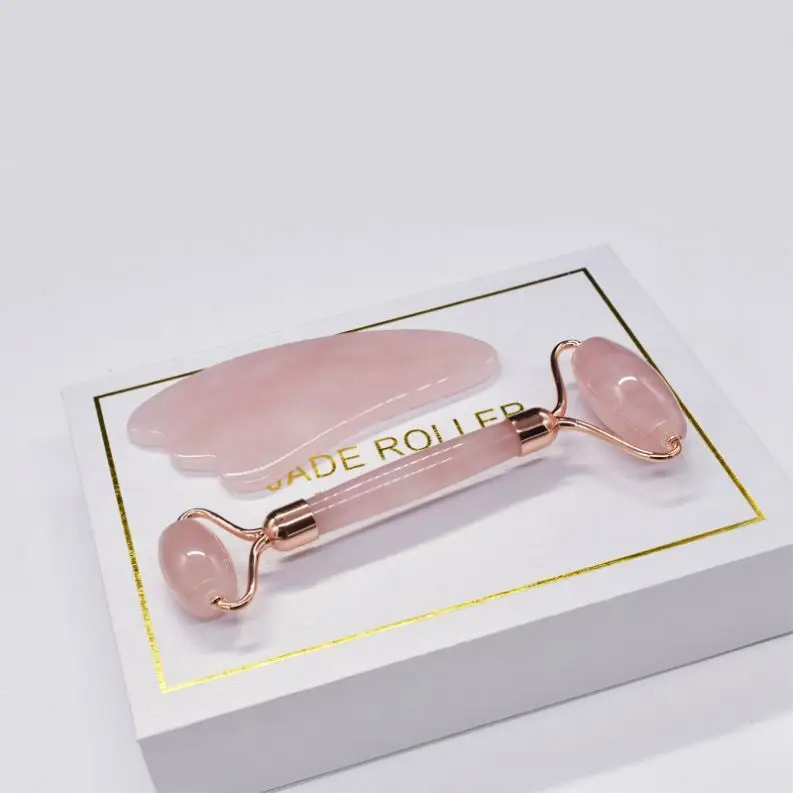 

High Quality White Lotus Jade Roller Rojadpackaging For You, As picture