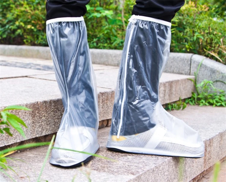 

Reusable Waterproof Rain Shoe Covers Boots Flat Overshoes Covers Anti-Slip PVC Hiking Boot Covers, Customized