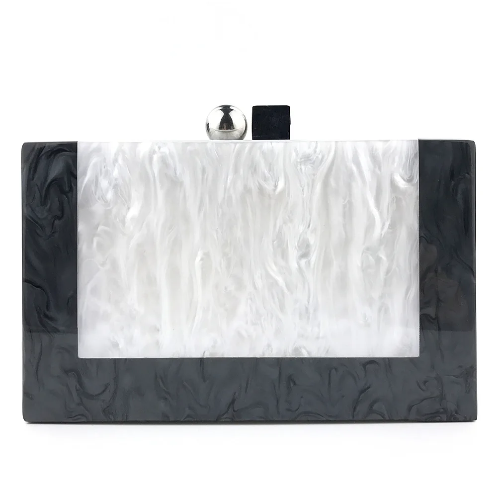

Luxury Ladies Good Quality Acrylic Bag Hot Selling Women's Square Bag Single Shoulder Chain Bag Wholesale