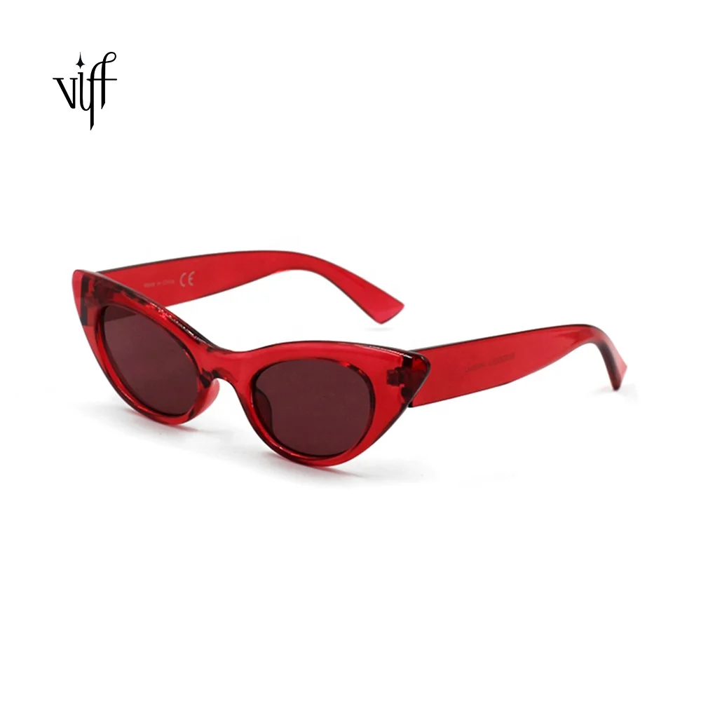

China Best Sale HP18246 Plastic Frame Cateye Popular Trendy Sunglasses for Women