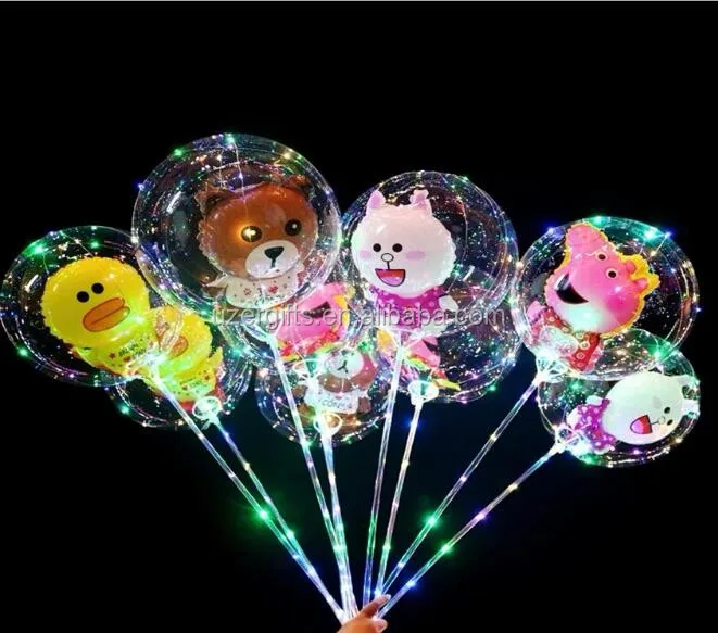 Clear LED Cartoon Character Bobo Balloon 3 Meters Fairy String Light ...